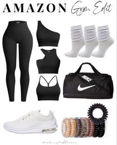 Amazon workout finds Gym Wear Women Workout Outfits, Nike Gym Wear, Gym Clothes Black Women, Gym Outfits For Black Women, Amazon Gym Must Haves, Workout Clothing, Work Out Outfits Women Athletic Wear, Gym Clothing, Outfits For Athletic Body Types