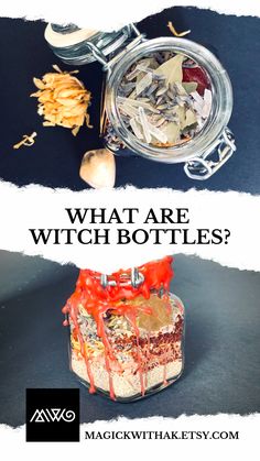 What are witch bottles and why would I want one? Here we describe the process of creating these 'spell jars' and what to do with them once you have one.  magickwithak.etsy.com Christian Witch, Spiritual Ideas, Witchcraft Symbols, Magical Books, Hoodoo Magic, Hoodoo Spells