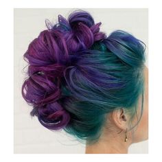 Peacock Hair Color, Crazy Colour Hair Dye, Super Hair, Trendy Hair Color, Hair Color Blue