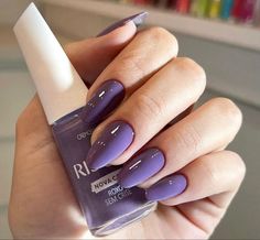 Inspiração para quem ama roxinho 😘 Boho Nails, Purple Nail, Dry Nails, Girls Nails, August 17, Nail Art Hacks, Nail Paint