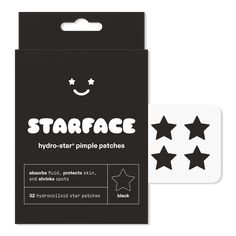 Hydro-Star Pimple Patches - HYDRO-STAR 32 CT BLACKBenefitsHydro-Stars are made with 100% hydrocolloid to help reduce the appearance of inflammation and shrink spots overnight.Hydro-Stars are perfect for all spots, especially juicy ones like surface-level pimples and whiteheads. Thanks to hydrocolloid's gentle properties, wearing Hydro-Stars just for fun is also safe (and encouraged!).These stars protect your spots from outside bacteria and serve as a gentle reminder to avoid skin pickingDermatol Star Face Pimple Patches, Starface Pimple Patches, Star Pimple Patches, Hydro Stars, Star Face, Pimple Patches, Pimples Overnight, Mattheo Riddle, Pimples On Face