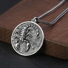 Sterling Silver Scorpion Pendant Scorpions Store Scorpion Bracelet, Scorpion Jewelry, Scorpio Pendant, Scorpio Jewelry, Viking Aesthetic, Scorpio Necklace, Rock Style Clothing, Zodiac Pendant Necklace, Ashes Necklace