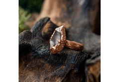 Natural jewelry,Handmade ,Copper, Jewelry ring with  quartz ,gift for woman , Jewelry ring,Copper plated, Copper jewelry handmade,Electroplated,ring with quartz, quartz,size 5-6-7 Rose Gold Spiritual Crystal Ring For Gift, Quartz Jewelry Ring Gift, Quartz Ring Jewelry For Gift, Spiritual Rose Gold Ring Jewelry, Spiritual Style Rose Gold Ring, Elegant Rose Gold Copper Rings, Handmade Copper Crystal Ring For Gift, Bohemian Rose Gold Rings For Gift, Bohemian Rose Gold Rings As Gift