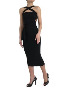 Designed with a sleek silhouette and made from a blend of materials, this dress provides both comfort and style. A discreet back zipper ensures a seamless fit while showcasing the iconic logo detail as a symbol of premium quality and fashion prestige. Made in Italy.. Color: Black Material: 75% Viscose 17% Nylon 8% Elastane Country of origin: IT Zipper closure on the back Logo details Dolce Gabbana Dress, Halter Midi Dress, Halterneck Dress, Premium Brands, Dolce E Gabbana, Dolce & Gabbana, Womens Midi Dresses, Cardigan Jacket, Clothes Collection