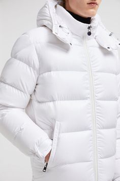 White Moncler Maya Short Down Jacket - Short Down Jackets for Men | Moncler US Classic Hooded Jacket With Detachable Hood, White Down Outerwear With Double-lined Hood, White Down Outerwear With Detachable Hood, White Hooded Puffer Jacket With Double-lined Hood, Classic Long Sleeve Hooded Jacket With Double-lined Hood, Classic Long Sleeve Hooded Jacket With Detachable Hood, White Hooded Puffer Jacket With Padded Collar, White Hooded Down Parka, Classic Winter Hooded Jacket With Detachable Hood