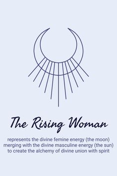 the rising woman symbol is shown in black and white