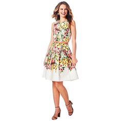 New With Tag Tommy Hilfiger Floral Eyelet Fit & Flare Dress Size 10 Color White With Pink, Yellow And Green Floral Pattern Look And Feel Oh-So Pretty In This Flirty Fit & Flare Dress From Tommy Hilfiger. Covered In A Garden Of Flowers And Trimmed With Eyelet, The Whole Look Is Finished With A Shiny Belt To Give It Shape. Crewneck; Fit & Flare Silhouette Gold-Tone Logo Back Zipper With Hook-And-Eye Closure Faux Patent-Leather Detachable Belt Cotton Dry Clean Red16 Tommy Hilfiger Summer Beach Dress, Summer A-line Tommy Hilfiger Dress, Spring White Fit And Flare Midi Dress, Fitted Sleeveless Tommy Hilfiger Dress, Tommy Hilfiger Fitted Sleeveless Dress, Tommy Hilfiger Summer Midi Dress, Tommy Hilfiger Midi Dress For Summer, Tommy Hilfiger Spring Daywear Dresses, Tommy Hilfiger Fitted Midi Dress