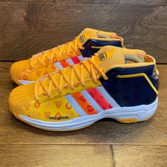 New Adidas Pro Model 2g Basketball Shoes/Sneakers Men’s Size: 8 Color: Yellow, Orange, Navy, White Style No: Fv8387 Brand New With Tags. No Original Box. We Do Our Very Best To Honestly And Accurately Describe Our Items Both In Words And Photos. Please See Photos And Check For Details. Photos Are Of The Actual Shoes That You Will Receive. All Items Come From A Smoke-Free Home. Shoes Will Be Packaged Very Carefully And Box Shipped. Thanks And Have A Great Day! Yellow Basketball Shoes With Boost Midsole, Yellow Basketball Shoes With Boost Midsole For Sports Events, Yellow Basketball Shoes For Sports With Round Toe, Yellow Basketball Shoes With Round Toe, Yellow Round Toe Basketball Shoes For Sports Events, Yellow Mid-top Basketball Shoes With Abzorb Midsole, Yellow Adidas Low-top Basketball Shoes, Adidas Yellow Low-top Basketball Shoes, Yellow Sneakers With Boost Midsole For Sports