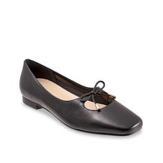 Trotters-Honesty Loafer A neat cut-out with tie detailing adds airy elegance to the Trotters Honesty loafer. This slip-on featuring molded EVA insole and synthetic rubber sole lends everyday comfort and support. Chic Formal Flats With Ortholite Insole, Formal Flats With Ortholite Insole, Formal Spring Loafers With Ortholite Insole, Elegant Flats With Ortholite Insole And Pointed Toe, Elegant Synthetic Ballet Flats With Rubber Sole, Elegant Ballet Flats For Office, Elegant Loafers With Ortholite Insole, Elegant Pointed Toe Flats With Ortholite Insole, Elegant Ballet Flats With Ortholite Insole