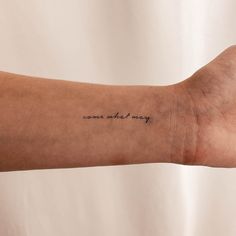 Come What May Temporary Tattoo set of 3 - Etsy Canada in 2024 | Discreet tattoos, Subtle tattoos, Cursive tattoos Small Inner Hip Tattoos Women, Tattoo Divorce Ideas For Women, 2 Words Tattoo, Free Indeed Tattoo, People Pleaser Tattoo, Come What May Tattoo, 224 Tattoo, May Tattoo, Short Tattoo Quotes