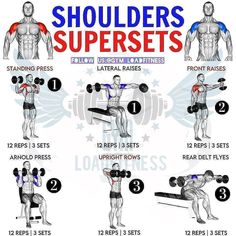 a poster showing how to do shoulder exercises