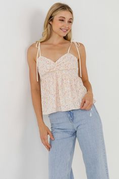 FREE THE ROSES - Straps with Floral Top - TOPS available at Objectrare Babydoll Tops, Babydoll Top, Feel Pretty, Less Is More, Floral Top, Cute Tops, Sweetheart Neckline, Boho Style, Summer Style