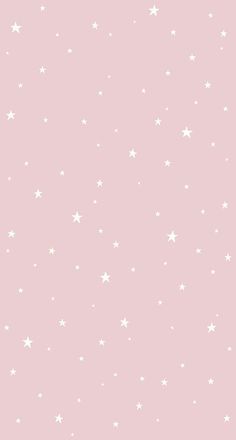 a pink background with white stars on the bottom and light pink in the top corner