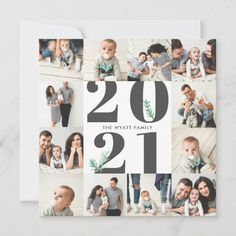 a card with the year twenty and twenty pictures