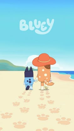 Cute Bluey Wallpaper, Bluey Wallpaper, Chilli Heeler, Bluey Y Bingo, Bluey Family, First Sewing Projects, Beautiful Cartoon, Bluey And Bingo, Beach Flowers