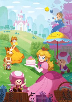 the princess and her friends are having a tea party