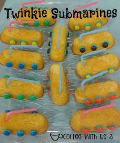 there are many cookies that have been made to look like the characters of twinkie submarines