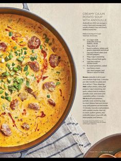 a pan filled with food on top of a table