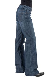 Stetson Women's 214 Trouser Style Western Jeans - Breeches.com Western Pants, Equestrian Apparel, Best Jeans For Women, Women Of All Sizes, Western Jeans, Stretch Denim Fabric, Riding Breeches, Horse Blankets, Trouser Style