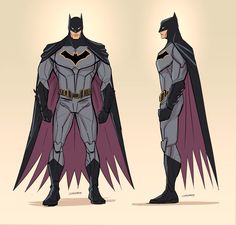 the batman costume is designed to look like it has been drawn in two different ways