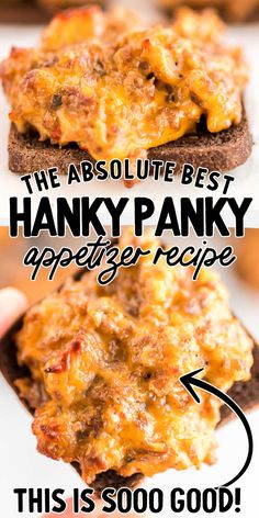 the absolute best hanky panky appetizer recipe