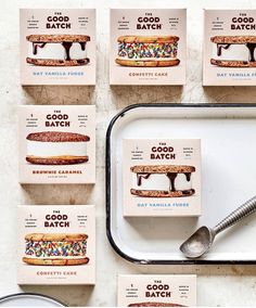 the good batch cookbook is displayed on a tray