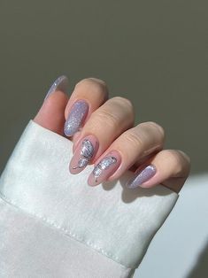 Hey Great Nails's Amazon Page Beauty Nails Design, Blush Nails, Almond Nails Designs, Pretty Gel Nails, Cute Gel Nails, Soft Nails, Short Acrylic Nails Designs, Nail Designs Glitter