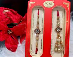 Bhaiya Bhabhi Rakhi Set of 2 Rakhi For Brother& Bhabhi Rakhi Lumba set. Couple Pair Designer Rakhi Thread Bracelets RakshaBandhanRakhiThread. Raksha Bandhan Set come with 2 threads. 1 for Bhaiya and 1 for Bhabhi. Care: It is advisable that you keep our products away from direct heat, humidity, and moisture.Please do not use Perfume on the products. Please Follow us on Instagram: https://instagram.com/krishmadesigns?utm_medium=copy_link Note: Free Shipping over $75. Contact us for any question! S.no- 450 Multicolor Sets For Festivals As Gifts, Multicolor Sets For Festivals And Gifts, Multicolor Festival Sets As Gift, Bollywood Style Festive Gift Sets, Motif Sets For Festivals And Gifts, Festive Multicolor Bracelets With Latkans, Festive Bollywood Gift Sets, Festival Gift Sets With Latkans, Motif Bracelets For Diwali Gift