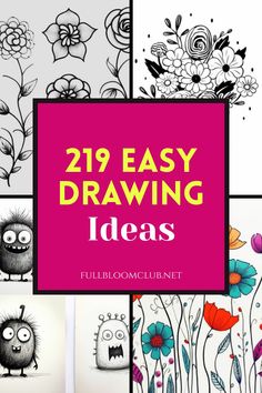 Easy Drawing Ideas and Expert Tricks Beginner Pencil Art, First Time Drawing Ideas, Sketch For Watercolor Painting, Sketching Prompts Beginner, Outside Drawing Ideas, Beginner Drawing Prompts, Mini Sketchbook Ideas Easy, Learn How To Sketch For Beginners, Easy Flower Drawings For Beginners