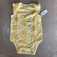 Brand New Cute Sunshine Onesie From Gap! Cotton Spring Onesie From Gap, Gap Cotton Onesie For Spring, Gap Casual Onesie For Spring, Gap Casual Spring Onesie, Casual Cotton Onesie By Gap, Casual Gap Cotton Onesie, Gap Casual Cotton Onesie, Casual Yellow Onesie For Spring, Gap Sweater Outfit