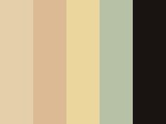 the color scheme for this wallpaper is black, beige and green with neutral tones