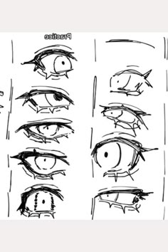 the different types of eyes and how to draw them