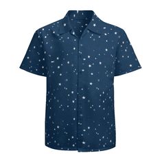 • Elevate your style with our Men's Navy Blue Star Print Shirt, a perfect blend of simplicity and fashion-forward design.• Crafted from high-quality 100% polyester fabric, offering comfort and durability for everyday wear.• Featuring a captivating star print pattern, this shirt adds a touch of astronomy-inspired charm to your wardrobe.• Designed with short sleeves for a casual and relaxed look, ideal for various occasions.•Makes a thoughtful gift for any man who appreciates unique and stylish clothing. Bring out his inner rock star!!! :)Designed in California by Trendy Hip Buys. Handmade to order from overseas.Hand wash or machine wash, do not soak for a long time, do not bleach, do not exceed 45ºC washing liquid temperature·This size data is measured under the flat, due to different measu Navy Blue Shirt Men, Men Short Sleeve Shirt, 1940s Fashion Dresses, Vintage Inspired Shoes, 1950s Fashion Dresses, Vintage Style Hat, Navy Blue Shirt, Men's Vintage Style, Navy Blue Shirts