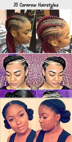 Small Cornrows, Cornrow Designs, Side Cornrows, Twist Cornrows, Cornrow Ponytail, Cornrows Styles, Bob Braids, Best Hair Styles, Cool Braid Hairstyles