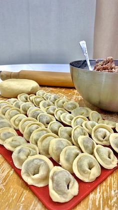 the dough is ready to be made into appetizers