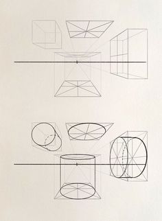 One Point Perspective Drawing Course - Fundamentals And Drawing Process - Tips And Tricks Basic Shapes Drawing, One Point Perspective Drawing, Art Fundamentals, Jewel Drawing, Drawing Course