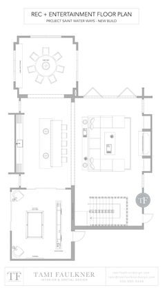 the floor plan for an apartment with two separate rooms and one living room on each side