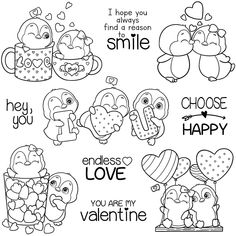 valentine's day coloring pages with the words i hope you find someone to smile