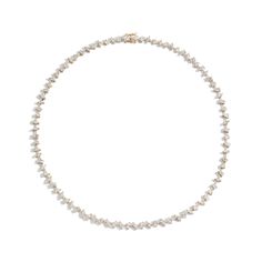 Shahla Karimi 8 Carat Multi-shape Diamond Yellow Gold Tennis Necklace White Marquise Cut Classic Necklace, Classic Pear-shaped Baguette Diamond Jewelry, White Oval Baguette Diamond Jewelry, Diamond Tennis Necklace, Tennis Necklace, Rough Diamond, Emerald Cut Diamonds, The 8, Gold Platinum