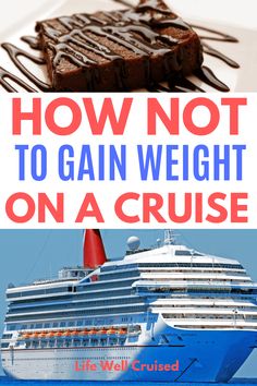 a cruise ship with chocolate on it and the words how not to gain weight on a cruise