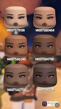 the different types of eyes are shown in this graphic style, with each individual's face and eyebrows