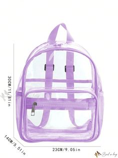 Bird in Bag - Premium Clear PVC Backpack - Transparent, College-Approved, Waterproof Bag with Padded Shoulder Straps - Ideal for Swimming, Outdoor Sports, Concerts, and Festivals - Trendy, Versatile, and Stylish Womens Clear Purse - Ideal for Summer, Vacation, and Beach Activities Transparent Purse, Clear Backpack, Clear Purses, Diva Dolls, Waterproof Bag, College Backpack, Beach Activities, Waterproof Bags, Classic Backpack