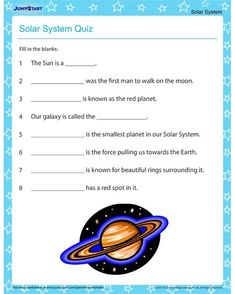 the solar system quiz for kids