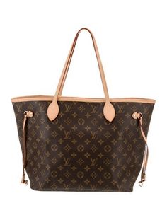 Louis Vuitton ToteBrown Coated CanvasLV MonogramBrass HardwareLeather TrimDual Shoulder StrapsLeather Trim EmbellishmentJacquard Lining & Single Interior PocketClasp Closure at TopIncludes Dust Bag & Interior Zip Pouch Monogram Neverfull, Bag Interior, Lv Monogram, Zip Pouch, Tote Handbags, Print Patterns, Dust Bag, Women Handbags, Louis Vuitton