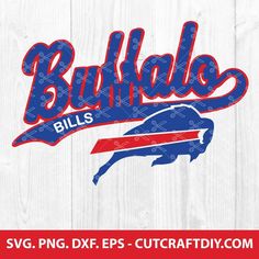 buffalo bills svg design on wood background