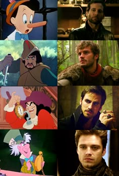 many different pictures of the same character in disney's beauty and the beast movie