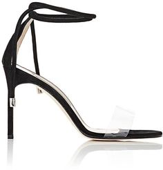 Manolo Blahnik Women's Estro Sandals Clear Heel Shoes, Manolo Blahnik Sandals, Black High Heel Sandals, Manolo Blahnik Heels, Ankle Sandals, Ankle Tie Sandals, Lace Up High Heels, Ankle Strap Sandals Heels