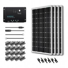 the kit includes all kinds of solar panels