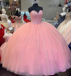 Quinceanera Dresses Yellow, Pink Quinceanera Dresses, Pink Quinceanera, Pink Quince, Pink Ball Gown, Glitter Rosa, Quinceanera Dresses Pink, Full Tulle Skirt, Pretty Quinceanera Dresses