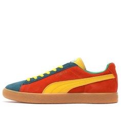 PUMA Suede Vtg Mij Low Tops Retro Skateboarding Shoes Unisex Orange 386802-01 (SNKR) Multicolor Rubber-sole Skate Shoes For Streetwear, Multicolor Skate Shoes With Rubber Sole For Streetwear, Multicolor Sneakers With Rubber Sole For Skateboarding, Multicolor Sneakers For Skateboarding, Multicolor Gum Sole Skate Shoes For Streetwear, Multicolor Skateboarding Sneakers With Rubber Sole, Retro Custom Sneakers With Rubber Sole For Skateboarding, Multicolor Skate Shoes With Rubber Waffle Outsoles For Streetwear, Retro Multicolor Skate Shoes For Streetwear